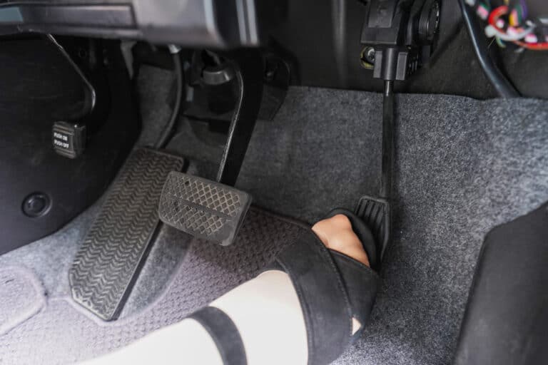 press the brakes