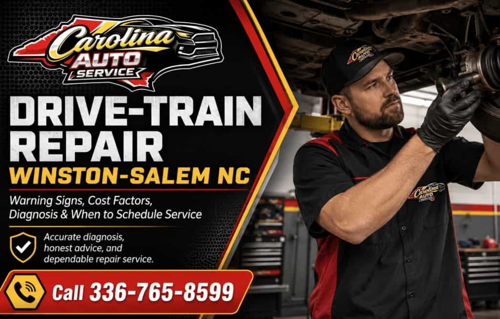 Drive-train repair Winston-Salem NC at Carolina Auto Service