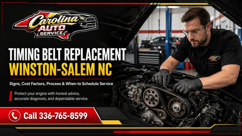 Timing belt replacement Winston-Salem NC at Carolina Auto Service