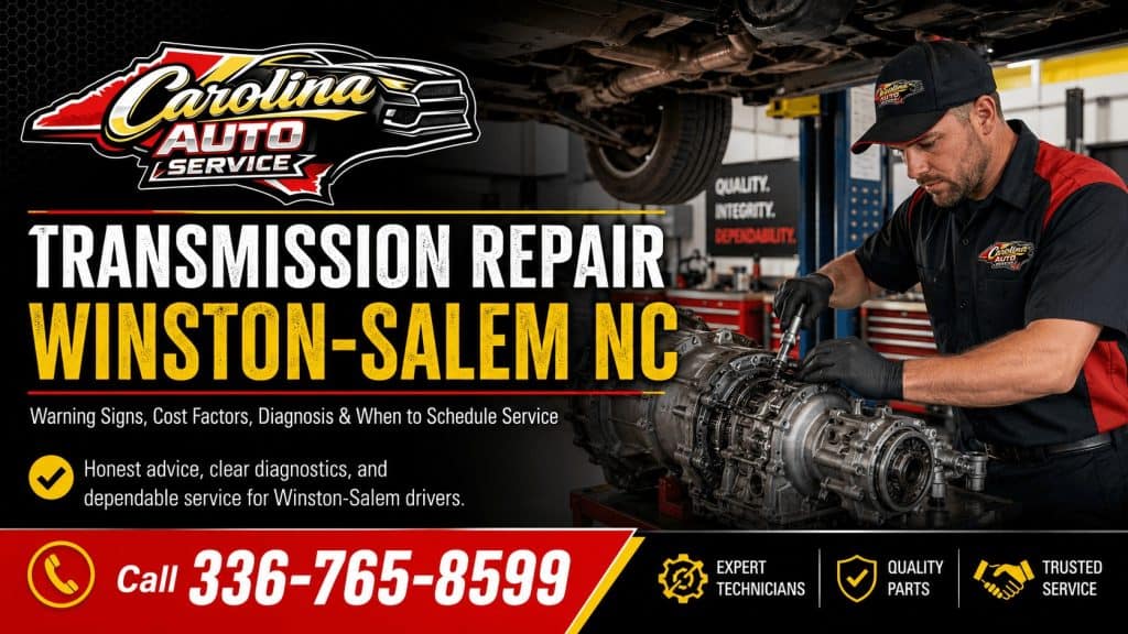Transmission repair Winston-Salem NC at Carolina Auto Service