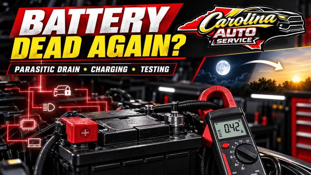 car battery keeps dying overnight guidance from Carolina Auto Service in Winston-Salem